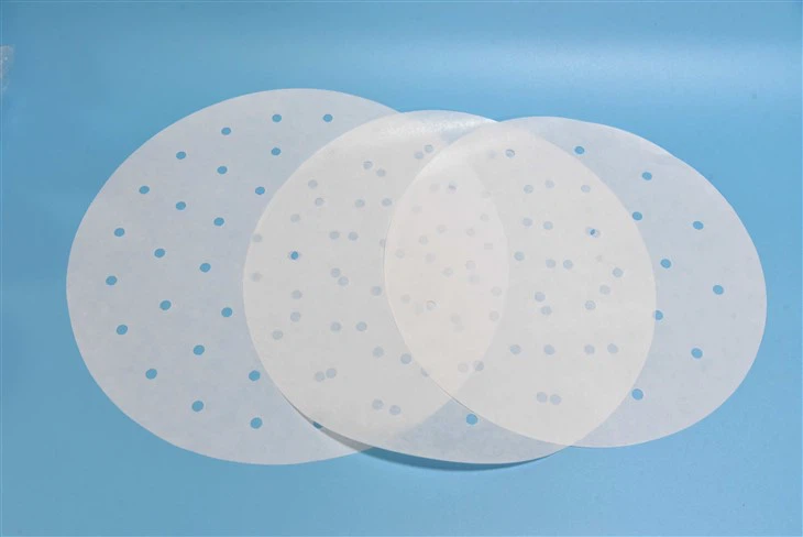 40gsm Non-stick Disposable Round Double Silicone Coated Steamer Paper
